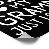 I'm Not Siled My Grampy Just Loves Me Funny Granhi ポスター (角)