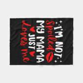 I'm Not Siled My Mama Just Loves Me Family Reunion フリースブランケット (正面(横))