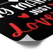 I'm Not Siled My Mama Loves Me Daughter Son Family ポスター (角)