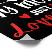 I'm Not Siled My Mom Loves Me Daughter Son Family  ポスター (角)