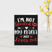 I'm Not Siled My Nana Loves Me Family Reunion Matc カード (黄色い花)