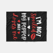 I'm Not Siled My P P Loves Me Family Reunion Match フリースブランケット (正面(横))