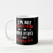 I'm Not Siled My Papa Loves Me Daughter Son Family コーヒーマグカップ (左)