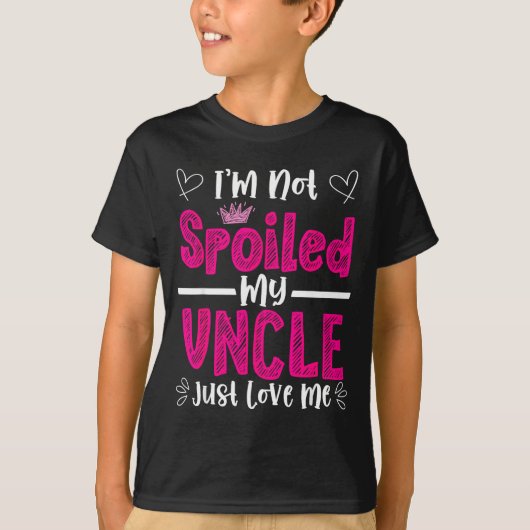 I'm Not Siled My Uncle Just Loves Me Niece Love Bi Tシャツ (正面)