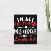 I'm Not Siled My Uncle Loves Me Nephew Niece Match カード (正面)