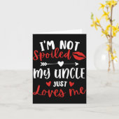 I'm Not Siled My Uncle Loves Me Nephew Niece Match カード (黄色い花)
