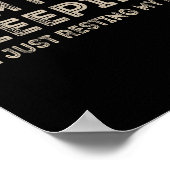 I'm Not Sleeng I'm Just Resting My Eyes Funny Quot ポスター (角)