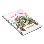 "I'm not slow, I'm intentional - Retro knitting hu ノートブック (右側)