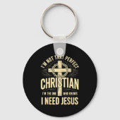 I'm Not That Perfect Christian Jesus キーホルダー (正面)