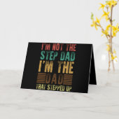 I'm Not The Step Dad Funny Step Father Gift カード (黄色い花)