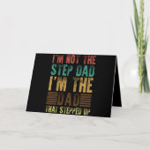 I'm Not The Step Dad Funny Step Father Gift カード (正面)