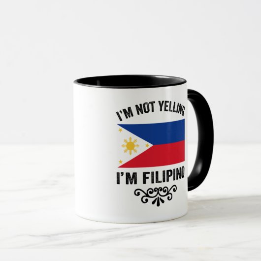 I'm not Yelling I'm Filipino  マグカップ (正面右)