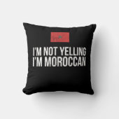 IM Not Yelling IM Moroccan Morocco Flag  クッション (正面)