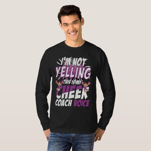 I'm Not Yelling This Is My Cheer Coach Voice Cheer Tシャツ (正面フル)