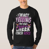 I'm Not Yelling This Is My Cheer Coach Voice Cheer Tシャツ (正面)