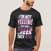 I'm Not Yelling This Is My Cheer Coach Voice Cheer Tシャツ (正面)