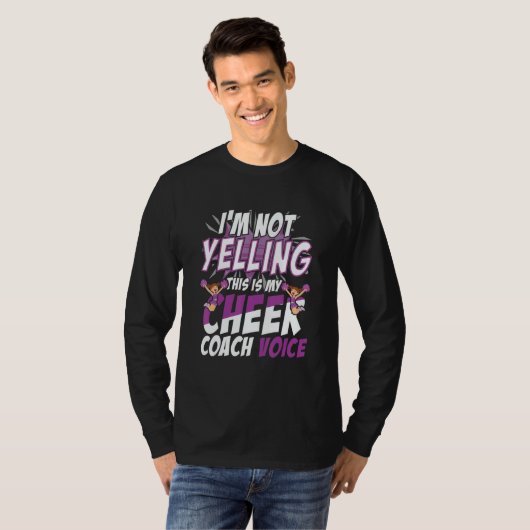 I'm Not Yelling This Is My Cheer Coaching Voice Tシャツ (正面フル)