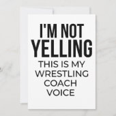 I'm not yelling this is my wrestling coach voice. カード (正面)