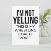 I'm not yelling this is my wrestling coach voice. カード (スタンド正面)
