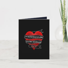 I'm Obsessed With You Modern Valentine Card シーズンカード