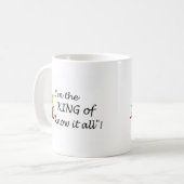 Im Of Know It All王 コーヒーマグカップ (正面左)