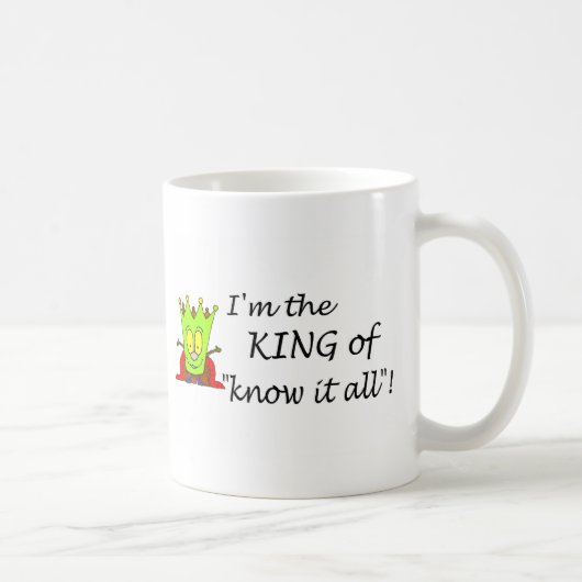 Im Of Know It All王 コーヒーマグカップ (右)