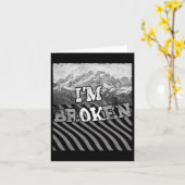I'm Ok Broken-im Broken カード (黄色い花)