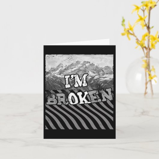 I'm Ok Broken-im Broken  カード (黄色い花)