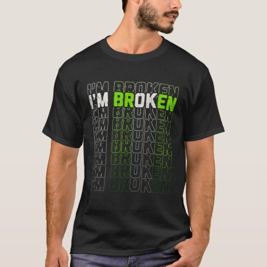 Im OK Broken Mental Health Awareness Month Mens Wo Tシャツ (正面)