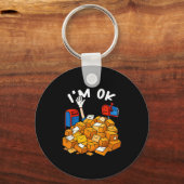 I'm Ok Funny Stal Worker  キーホルダー (正面)