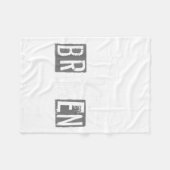 I'm Ok I'm Broken Invisible Illness I Am Ok Broken フリースブランケット (正面(横))