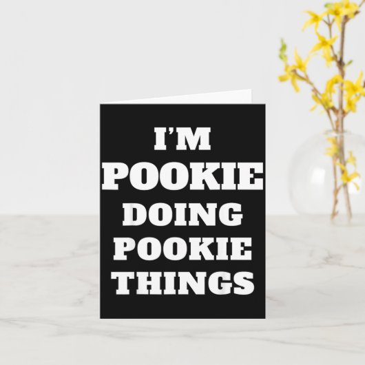 I'm Okie Doing Okie Things Aesthetic Slang Viral G カード (黄色い花)