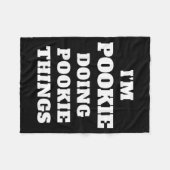 I'm Okie Doing Okie Things Aesthetic Slang Viral G フリースブランケット (正面(横))