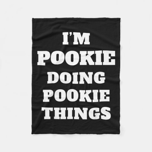 I'm Okie Doing Okie Things Aesthetic Slang Viral G フリースブランケット (正面)