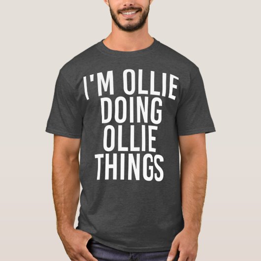 IM OLLIE THINGSの誕生日名 Tシャツ (正面)