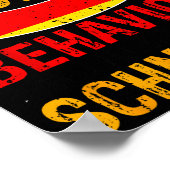 I'm On My Wurst Behavior I Dont Give A Schnitzel ポスター (角)