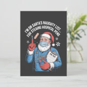 I'm on Santa naughty list for stealing hospital   案内状 (スタンド正面)