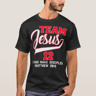 Im On Team Jesus Christian行って弟子になる Tシャツ
