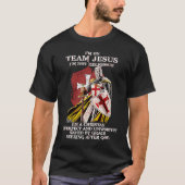 I'm on Team Jesus  Not Religious  Crusader Knights Tシャツ (正面)