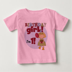 I'm One誕生日ガールTシャツとギフト ベビーTシャツ
