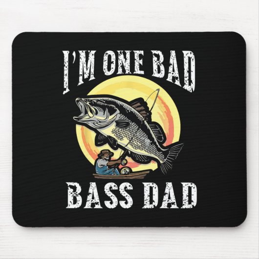 I'm One Bad B Dad ラージマウス B マウスパッド (正面)
