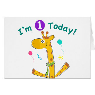 I'm One Today - Giraffeデザイン