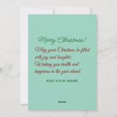 I'm only a morning person on Christmas Card シーズンカード (裏面)