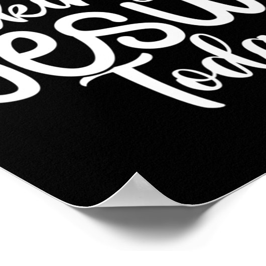 I'm Only Talking To Jesus Today |Funny Saying Chri ポスター (角)