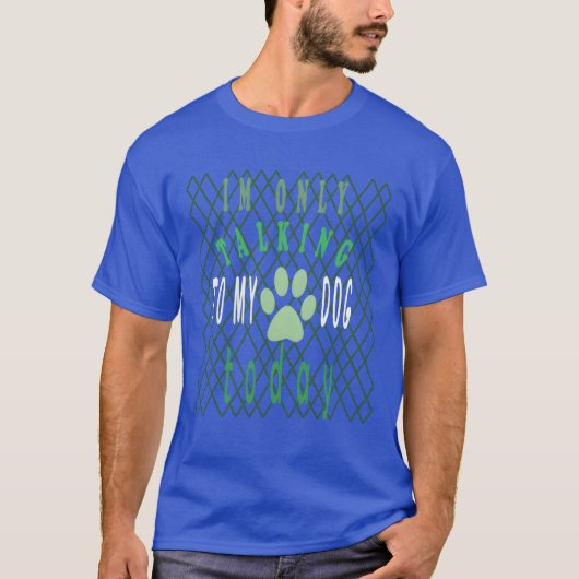 Im Onlyalkingo私のDogodayfunny犬の少年の家族 Tシャツ (正面)