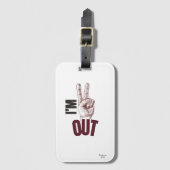 I'M OUT ラゲッジタグ (正面縦)
