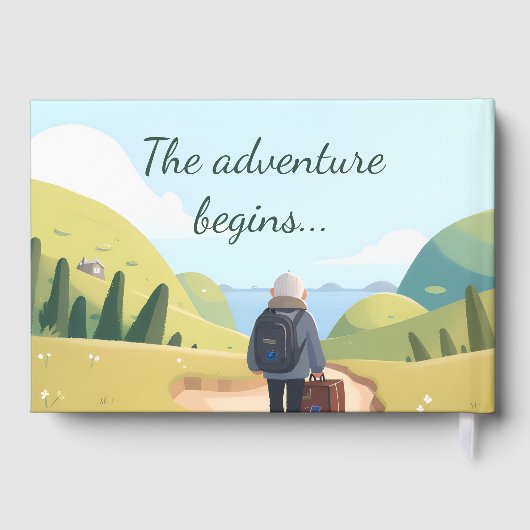 I'm Outta Here Retirement Party Retro ゲストブック (裏面)