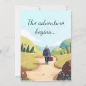 I'm Outta Here Retirement Party Retro 招待状 (裏面)