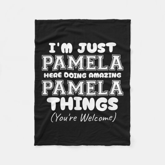 Im Pamela Just Pamela To Do Amazing Pamela フリースブランケット (正面)