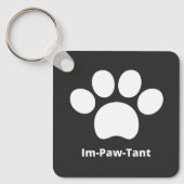 Im-Paw-Tant角アルミニウムキーチェーン キーホルダー (正面)